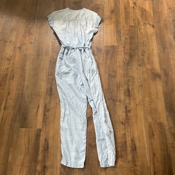 Anthropologie Cloth & Stone Chambray Jumpsuit - Size Small - Picture 8 of 10
